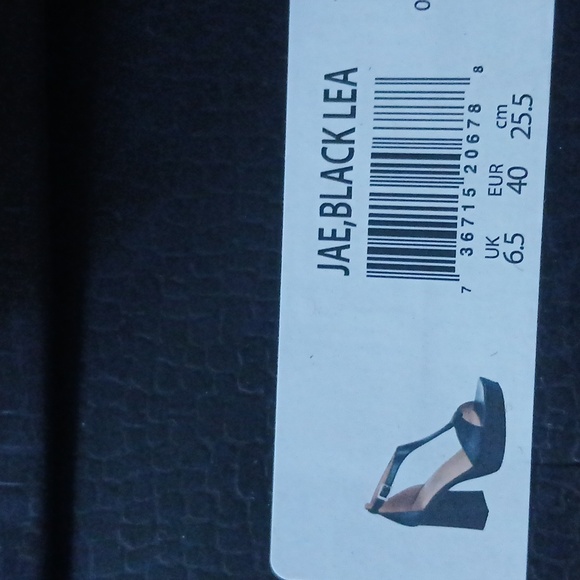 Naturalizer Black Open-Toe Heels - Picture 4 of 4